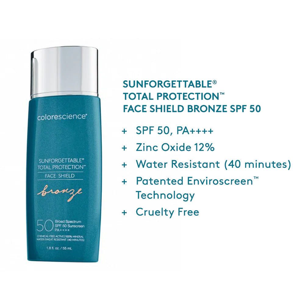 ColoreScience: Sunforgettable® Total Protection® Face Shield Bronze SPF 50